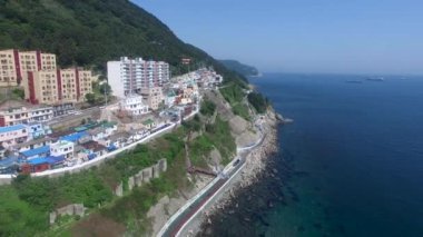 Huinnyeoul beyaz Shoal Kültür Köyü, Yeongdo, Yeong Adası, Busan, Güney Kore Asya