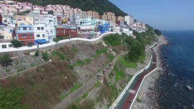Huinnyeoul beyaz Shoal Kültür Köyü, Yeongdo, Yeong Adası, Busan, Güney Kore Asya