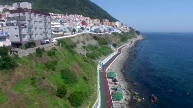 Huinnyeoul beyaz Shoal Kültür Köyü, Yeongdo, Yeong Adası, Busan, Güney Kore Asya