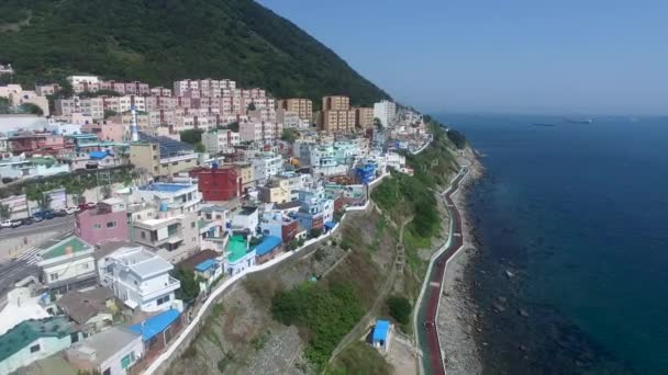 Huinnyeoul White Shoal Culture Village Yeongdo Yeong Island Busan South — стоковое видео