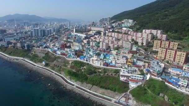 Huinnyeoul Weiße Untiefen Kultur Dorf Yeongdo Yeong Insel Busan Süd — Stockvideo