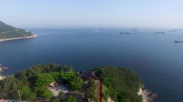 Yeongdo Τετραγωνικά Παρατηρητήριο Yeongdo Νησί Ασία Μπουσάν Νότιος Κορέα — Αρχείο Βίντεο