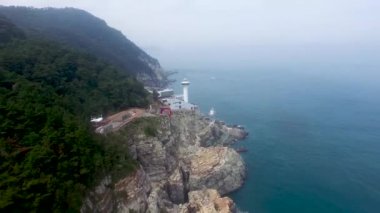 Taejongdae, Yeongdo, Busan Güney Kore Asya Deniz feneri