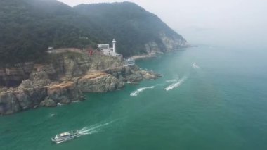 Taejongdae, Yeongdo, Busan Güney Kore Asya Deniz feneri