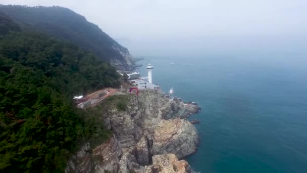 太宗台 釜山韓国アジアの灯台 — ストック動画