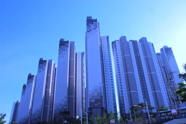 Многоэтажный Дом Пусан Южная Корея Азия — стоковое фото