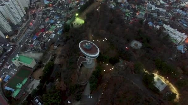 Sajik Wieży Obserwatorium Gwangju Jeollado Korea Południowa Asia — Wideo stockowe