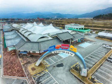 Gokseong geleneksel Pazar, Gokseong, Jeollanamdo Güney Kore Asya