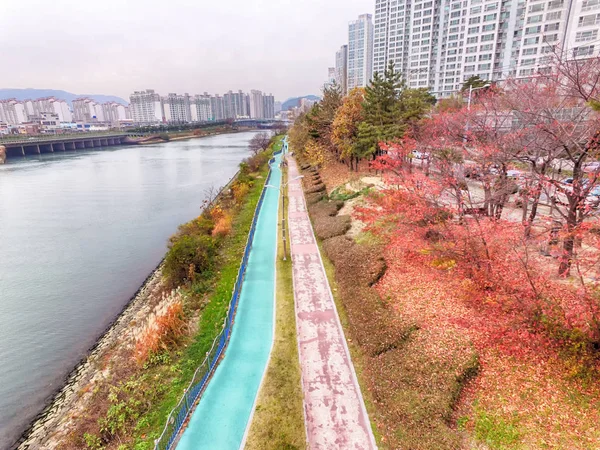 stock image Landscape of Suyeong River, Busan, South Korea Asia