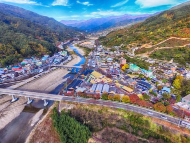 Sonbahar Whagae geleneksel Pazar, Hadong, Gyeongsangnamdo, Güney Kore, Asya