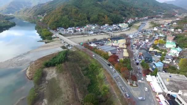 Namdodaegyo Whagae Geleneksel Pazar Hadong Gyeongsangnamdo Güney Kore Asya — Stok video