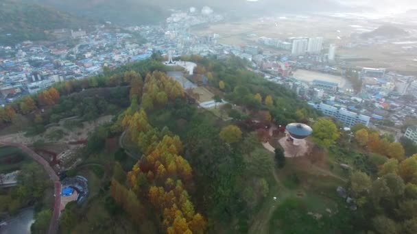 Sonnenaufgang Von Hadong Park Hadong Gyeongnam Süd Korea Asien — Stockvideo