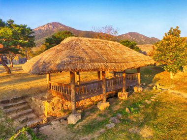 Nakan Eupseong Fortless geleneksel köy, Suncheon, Jeollanamdo, Güney Kore Asya