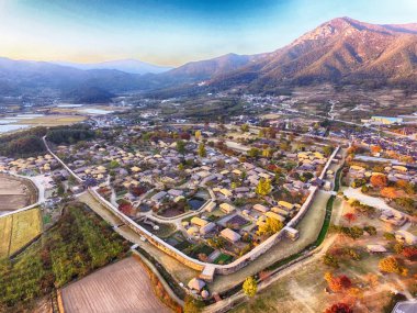 Nakan Eupseong Fortless geleneksel köy, Suncheon, Jeollanamdo, Güney Kore Asya