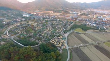 Nakan Eupseong Fortless geleneksel köy, Suncheon, Jeollanamdo, Güney Kore Asya