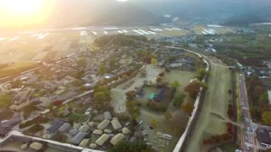 Nakan Eupseong Fortless geleneksel köy, Suncheon, Jeollanamdo, Güney Kore Asya