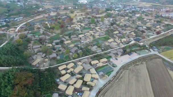 Nakan Eupseong Fortless Traditional Village Suncheon Jeollanamdo South Korea Asia — Stock Video