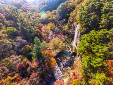 Sonbahar Gancheonsan dağ, Sunchang, Jeollanamdo, Güney Kore Asya