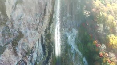 Gancheonsan dağın, Sunchang, Jeollanamdo, Güney Kore, Asya'nın sonbahar