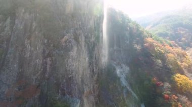 Gancheonsan dağın, Sunchang, Jeollanamdo, Güney Kore, Asya'nın sonbahar