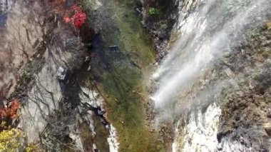 Gancheonsan dağın, Sunchang, Jeollanamdo, Güney Kore, Asya'nın sonbahar