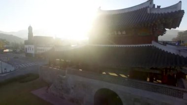 PungnamMun geleneksel Kore Gate Jeonju Hanok Köyü, Jeonju, Jeollabukdo, Güney Kore, Asya