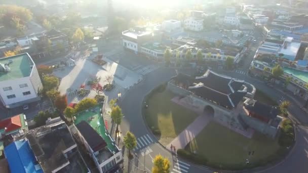 Pungnammun Porta Coreana Tradicional Jeonju Hanok Village Jeonju Jeollabukdo Coreia — Vídeo de Stock