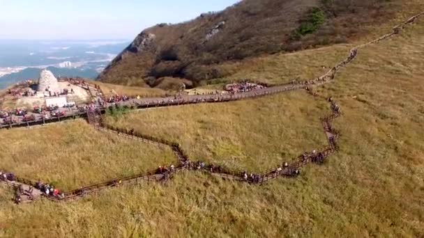 Sinbulsan Dağın Uljugun Ulsan Güney Kore Asya Ganwoljae Eogsae Festivali — Stok video