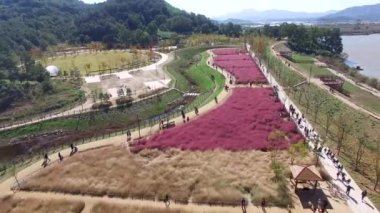Agyang Ekoloji Parkı Haman,: Gyeongnam, South Korea, Asya havadan görünümü