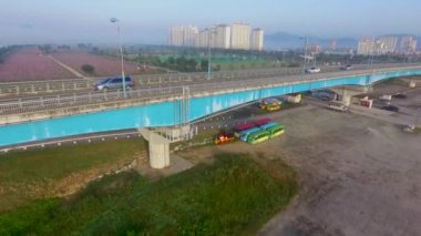 Hava Namji görünümü cheolgyo demiryolu Road,: Gyeongnam, South Korea, Asya