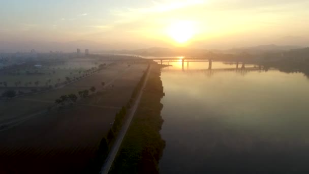 Схід Сонця Namji Gyeongnam Південна Корея Азії — стокове відео