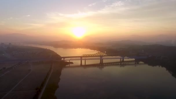 Sunrise Van Namji Gyeongnam South Korea Azië — Stockvideo