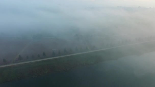 Luchtfoto Van Namji Gyeongnam South Korea Azië — Stockvideo