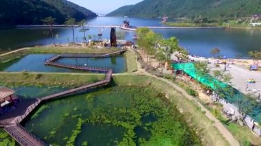 Hava Okyeonji Songhae Park, Dalseonggun, görünümü daegu, Gyeongsangbukdo, Güney Kore Asya