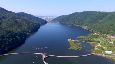 Hava Okyeonji Songhae Park, Dalseonggun, görünümü daegu, Gyeongsangbukdo, Güney Kore Asya