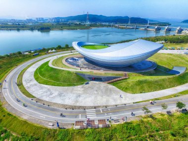 Ark, Dalseonggun, daegu, Gyeongsangbukdo, Güney Kore, Asya havadan görünümü