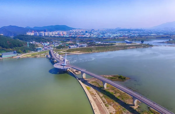 Luftaufnahme Des Bogens Dalseonggun Daegu Gyeongsangbukdo Südkorea Asien — Stockfoto