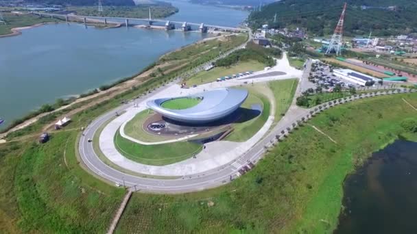 Widok Lotu Ptaka Arc Dalseonggun Daegu Gyeongsangbukdo Korea Południowa Asia — Wideo stockowe