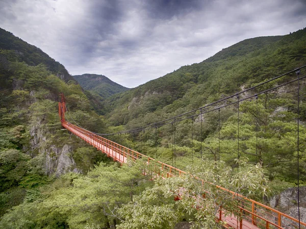 Vista Aérea Montaña Gangcheonsan Sunchang Jeollanamdo Corea Del Sur Asia —  Fotos de Stock