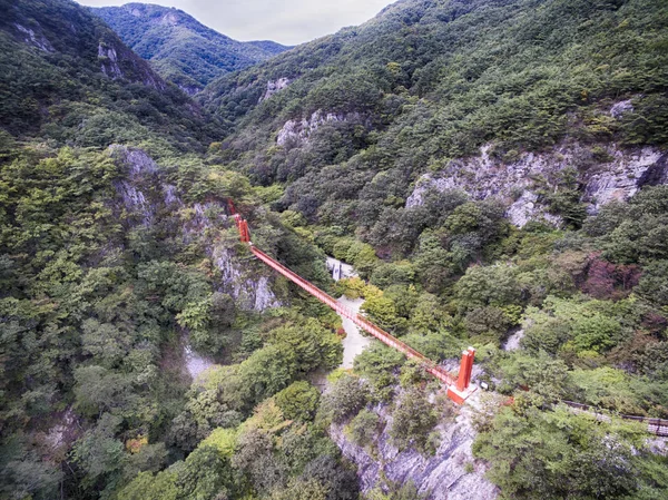 Vista Aérea Montaña Gangcheonsan Sunchang Jeollanamdo Corea Del Sur Asia —  Fotos de Stock