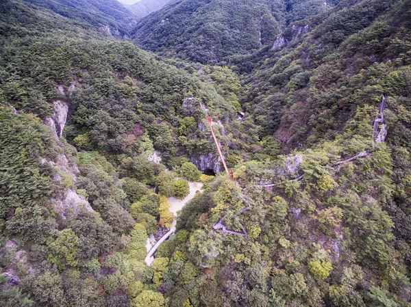 Vista Aérea Montaña Gangcheonsan Sunchang Jeollanamdo Corea Del Sur Asia —  Fotos de Stock