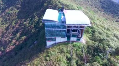 Duryunsan Cablecar, Haenam, Jeollanamdo, Güney Kore, Asya havadan görünümü