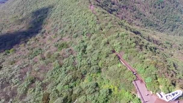 Vue Aérienne Montagne Duryunsan Haenam Jeollanamdo Corée Sud Asie — Video