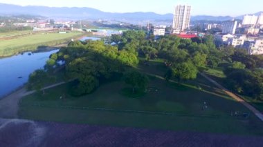 Seongbak ormanı, Seongju, Gyeongbuk, Güney Kore Asya havadan görünümü