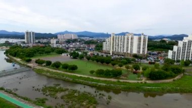 Seongbak ormanı, Seongju, Gyeongbuk, Güney Kore Asya havadan görünümü
