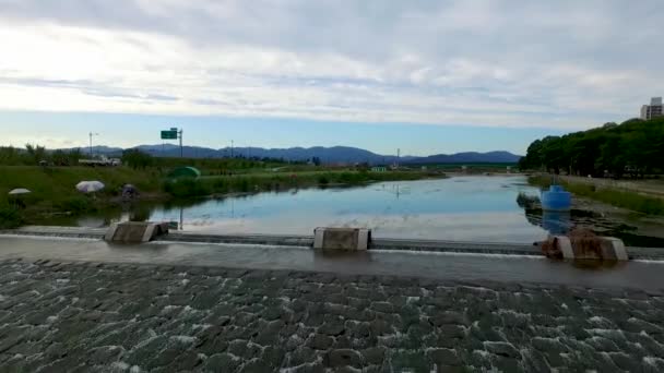 Widok Lotu Ptaka Azji Seongbak Lasu Seongju Gyeongbuk Korea Południowa — Wideo stockowe