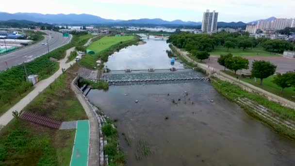 Letecký Pohled Seongbak Forest Seongju Gyeongbuk Jižní Korea Asie — Stock video