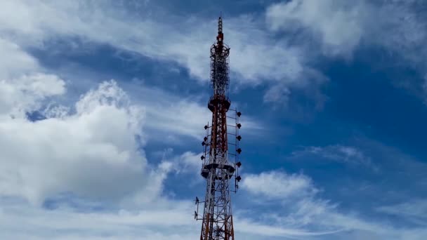 Timelapse Clouds Blue Sky Busan Corea Del Sur Países Bajos — Vídeo de stock