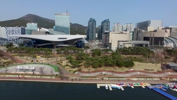 Hyperlapse Centum City Traffic Haeundae Busan Coreia Sul Ásia — Vídeo de Stock