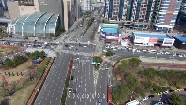 Hyperlapse Centum Miasta Ruchu Azji Haeundae Busan Korea Południowa — Wideo stockowe